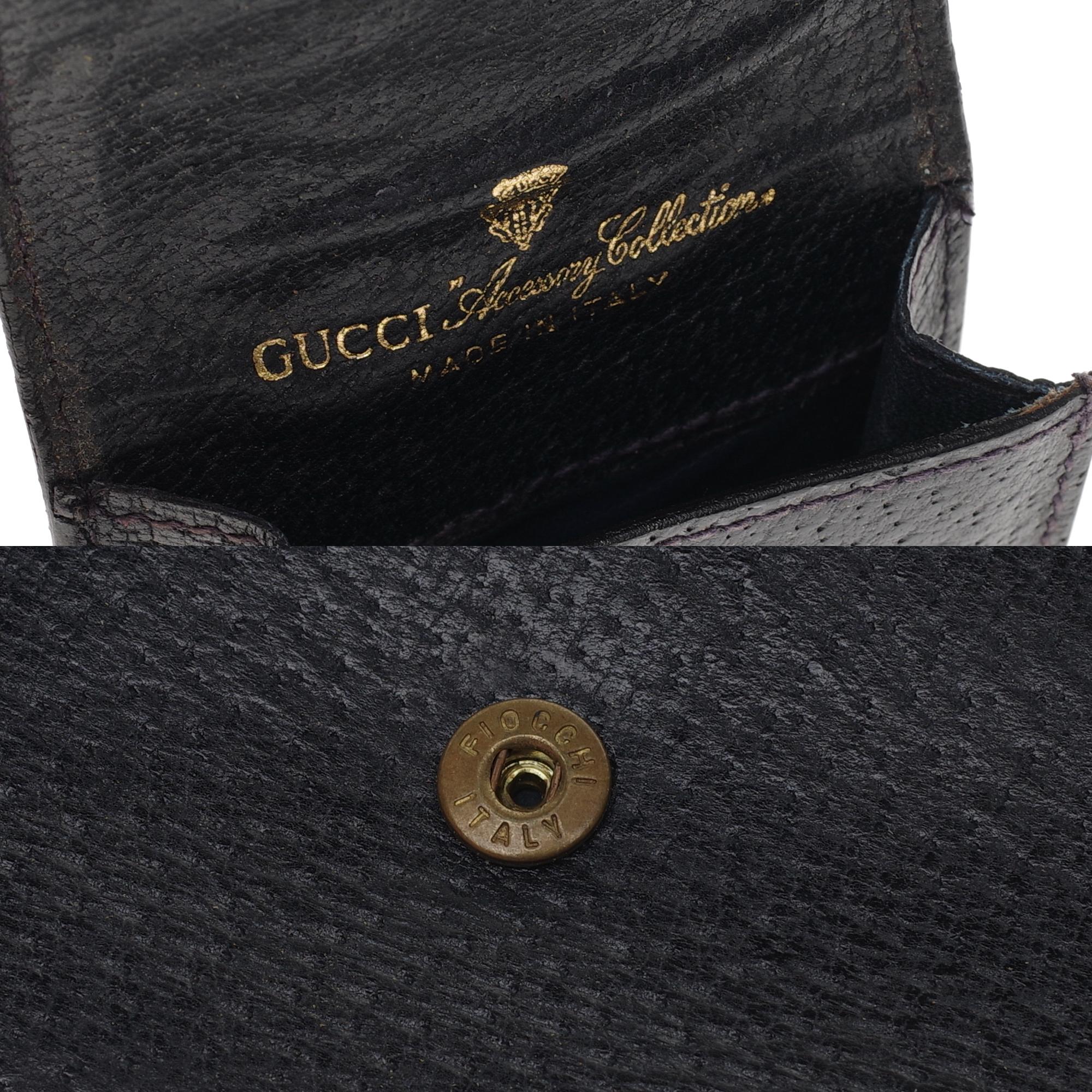 Gucci Ophidia set: Shoulder bag, wallet, cigarette holder in navy blue canvas 12