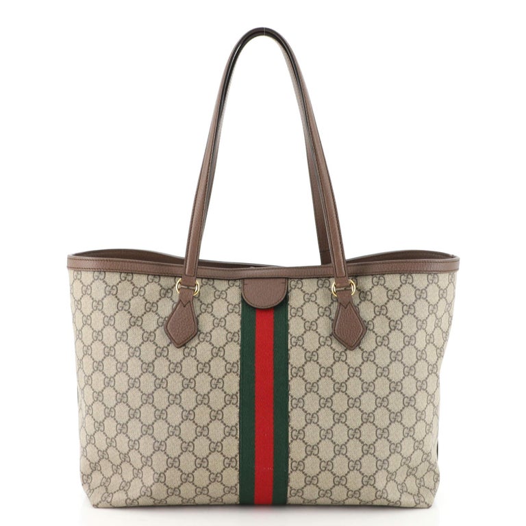 Gucci Ophidia Shopping Tote GG Coated Canvas Medium at 1stDibs