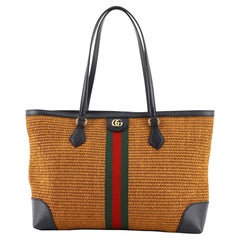 Gucci Ophidia Shopping Tote Straw Medium