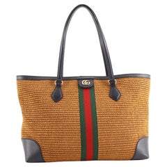 Gucci Ophidia Shopping Tote Straw Medium