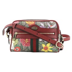 gucci ophidia flora shoulder bag Gucci Ophidia Shoulder Bag Flora GG Coated Canvas Mini