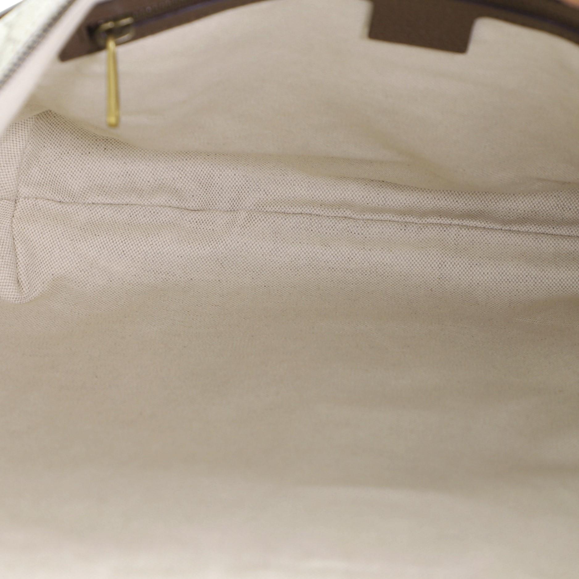 Gucci Ophidia Shoulder Bag GG Coated Canvas In Good Condition In NY, NY