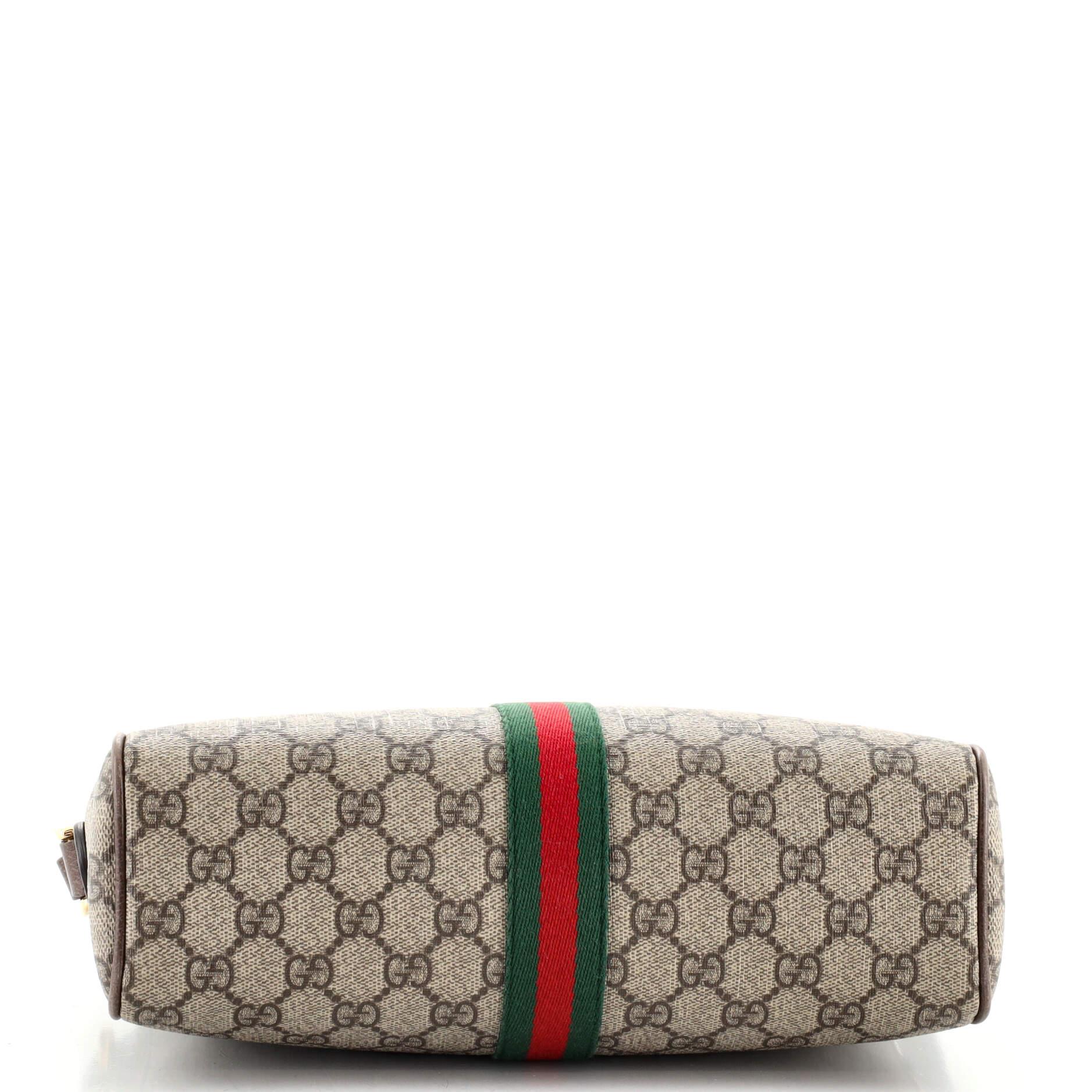 Gucci Ophidia Shoulder Bag GG Coated Canvas Small In Good Condition In NY, NY