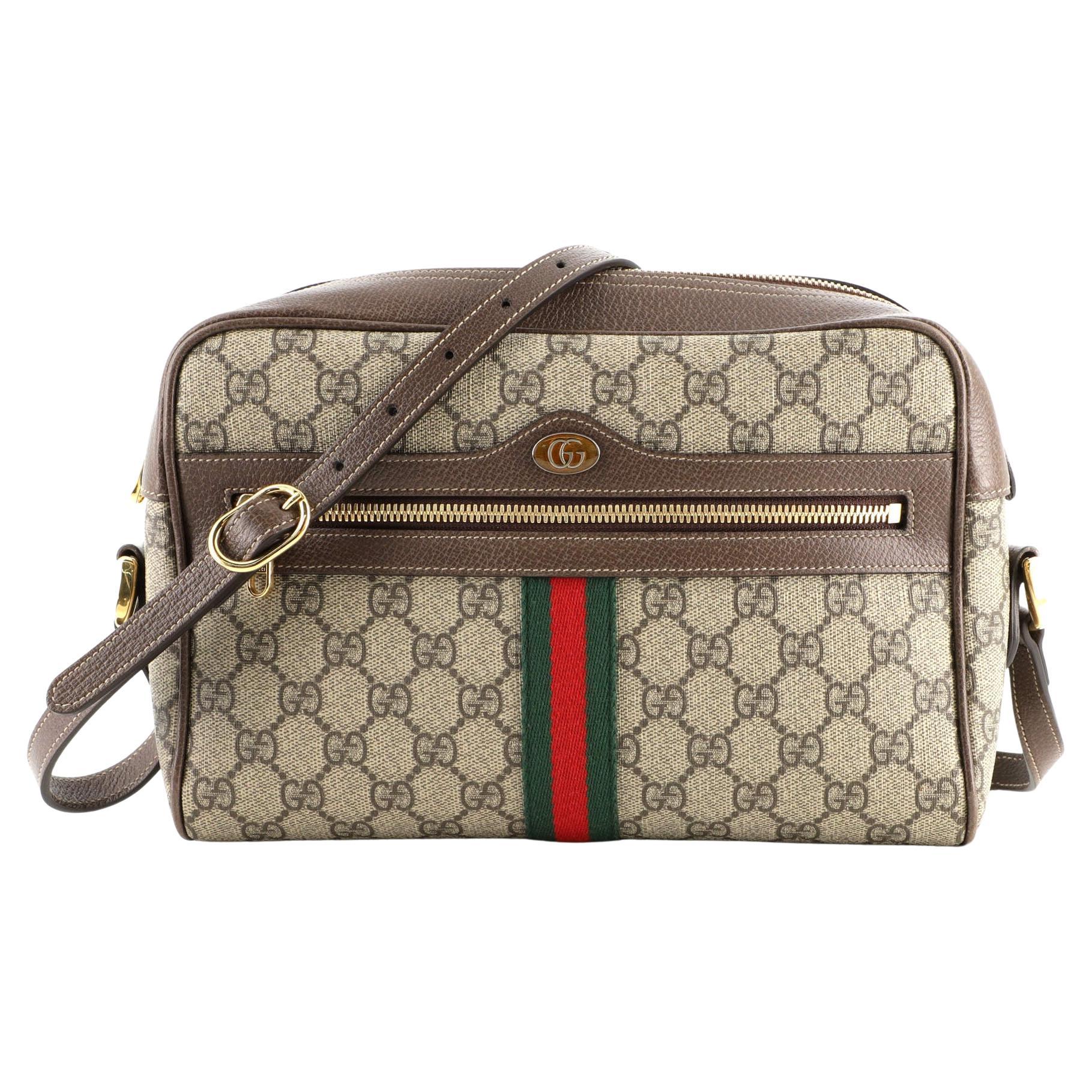 Gucci Ophidia Shoulder Bag GG Coated Canvas Small For Sale at 1stDibs