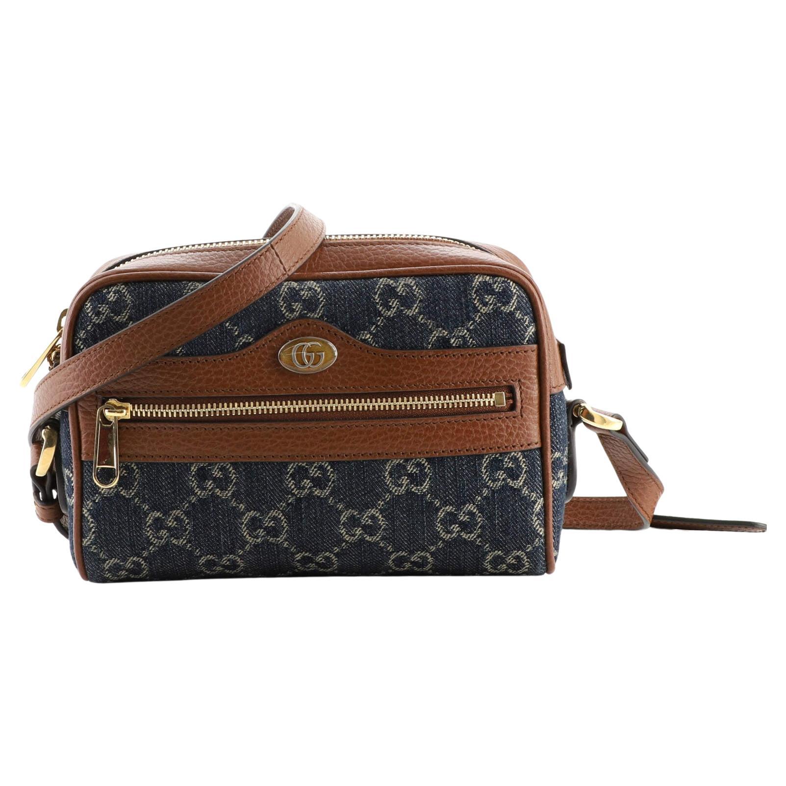 Gucci Ophidia Shoulder Bag GG Denim Mini