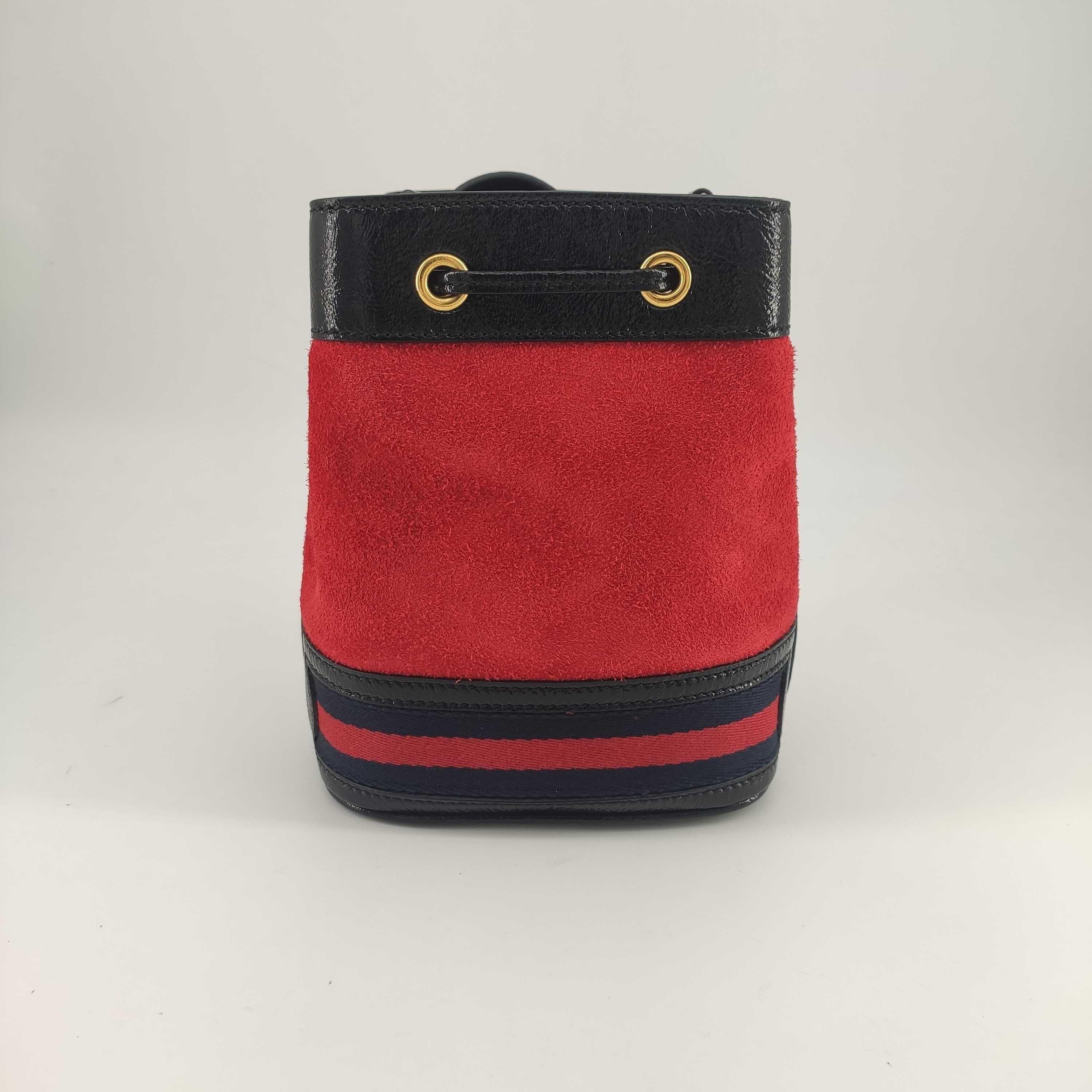 Brown GUCCI Ophidia Shoulder bag in Red Velvet