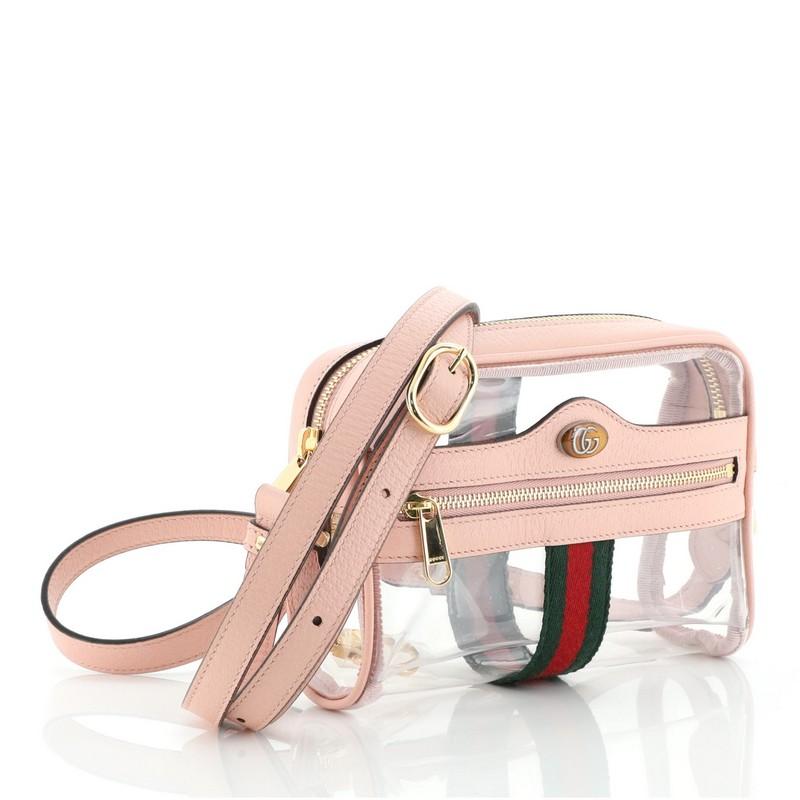 Beige Gucci Ophidia Shoulder Bag PVC Mini