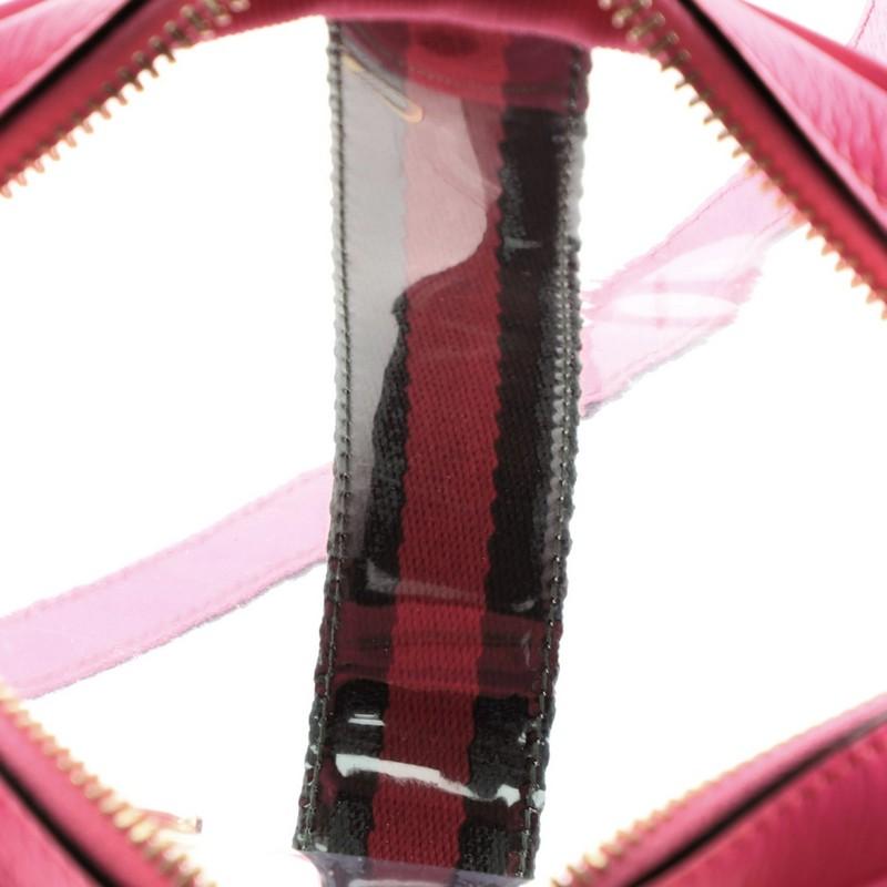 Pink Gucci Ophidia Shoulder Bag PVC Mini