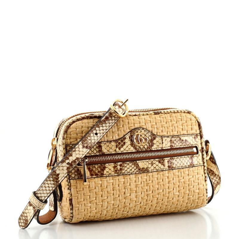 gucci ophidia raffia bag