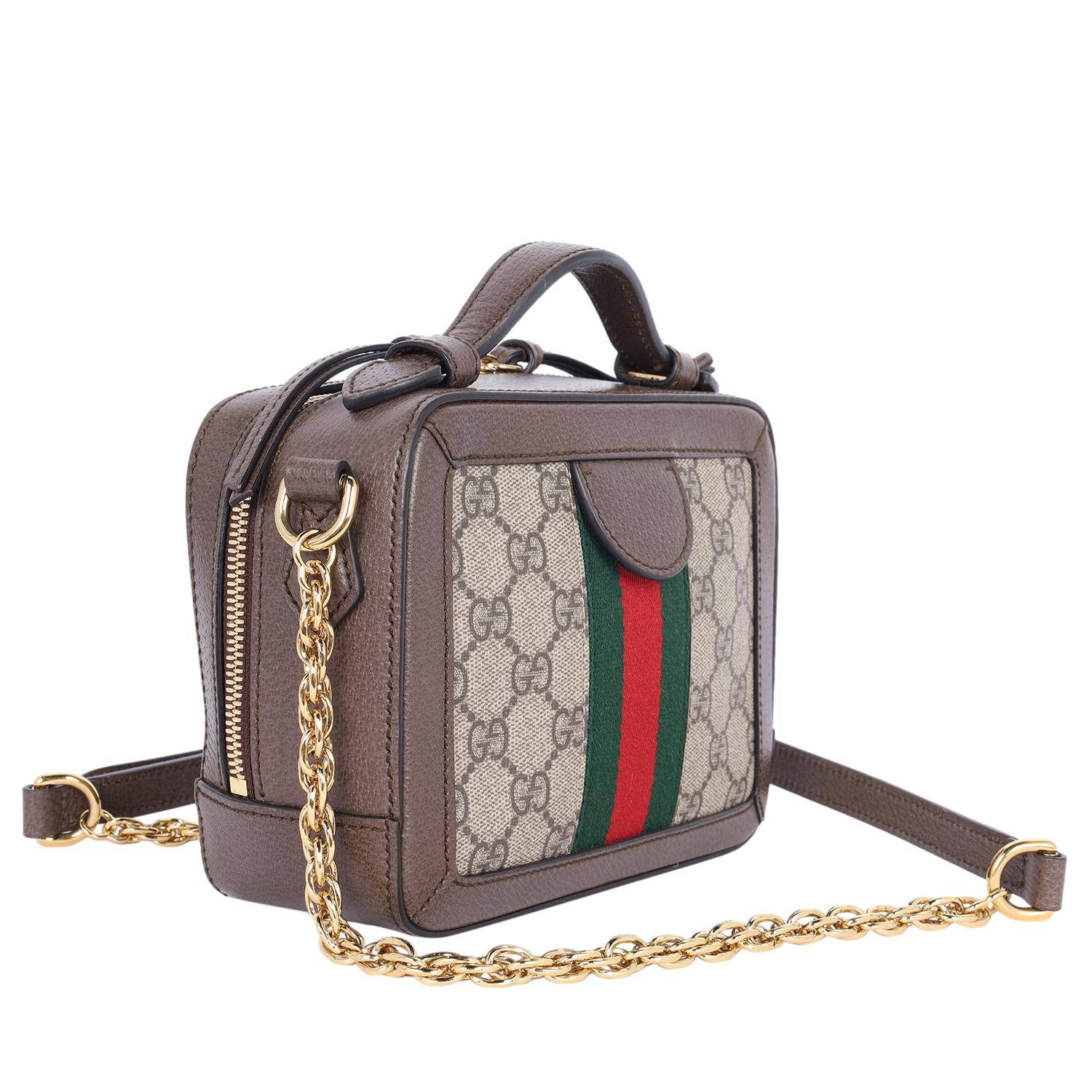 Gucci Ophidia small crossbody bag with Web Brown 2