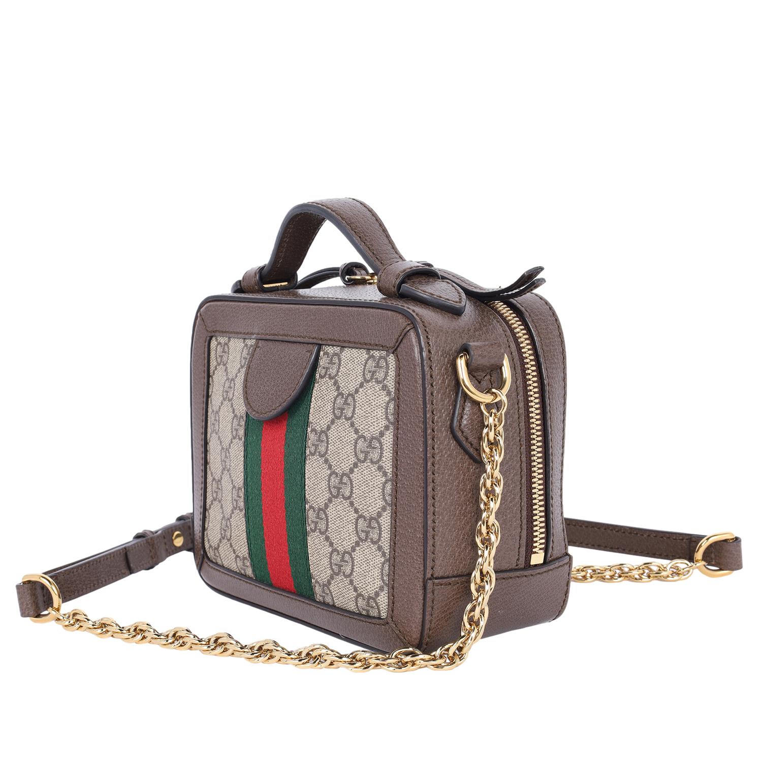 Gucci Ophidia small crossbody bag with Web Brown 3