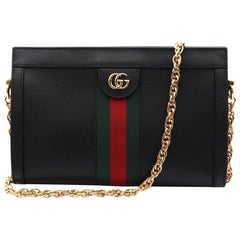 Used Gucci Ophidia Small Leather Women's Shoulder Bag ‎503877 DJ2DG 1060