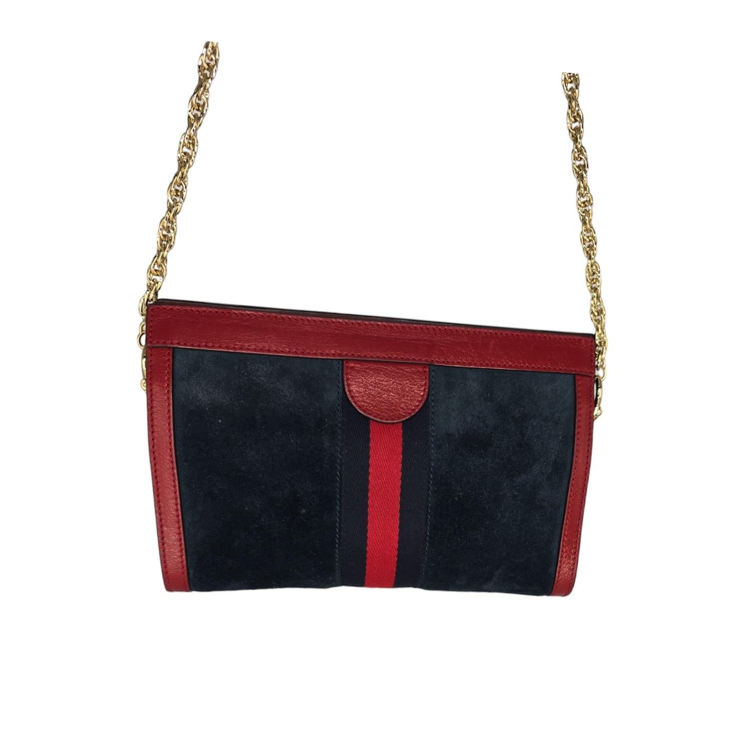 Women's Gucci Ophidia Small Suede Leather Chain Shoulder Bag For Sale