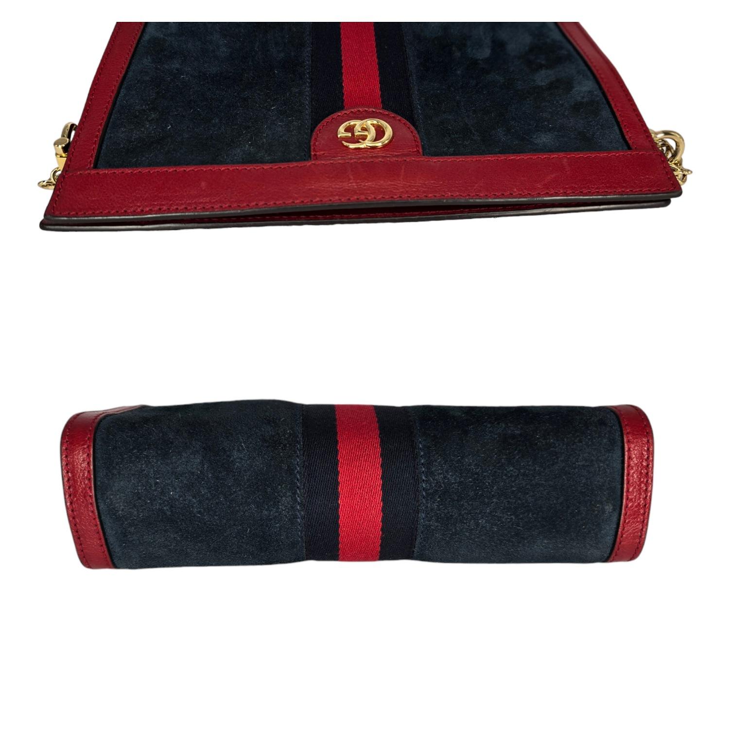Gucci Ophidia Small Suede Leather Chain Shoulder Bag For Sale 2