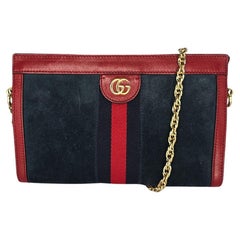 Vintage Gucci Ophidia Small Suede Leather Chain Shoulder Bag