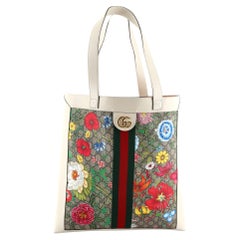 Gucci Ophidia Soft Open Tote Flora GG Coated Canvas Large