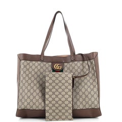 Gucci Ophidia Soft Open Tote GG Coated Canvas East West