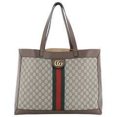 Gucci Ophidia Soft Open Tote GG Coated Canvas East West