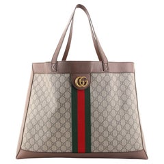 Gucci Ophidia Soft Open Tote GG Coated Canvas East West