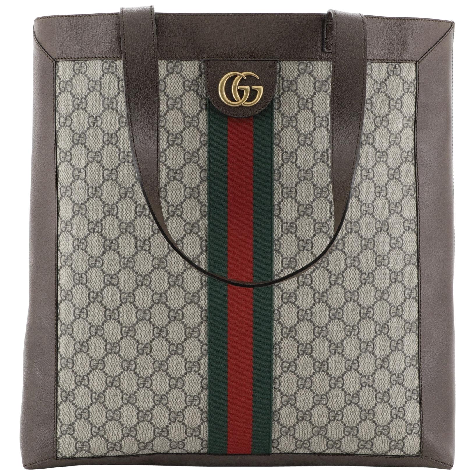 Gucci Ophidia Soft Open Tote GG Coated Canvas Large 