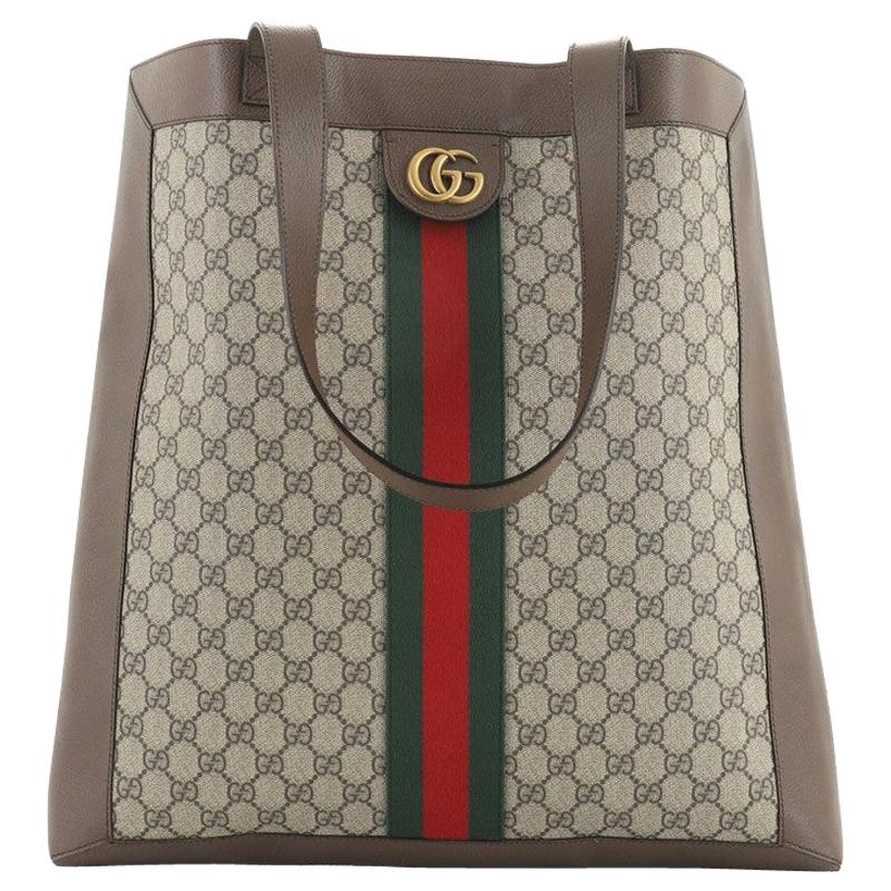 Gucci Ophidia Soft Open Tote GG Coated Canvas Large
