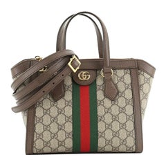 Gucci Ophidia Top Handle Bag GG Coated Canvas Small 