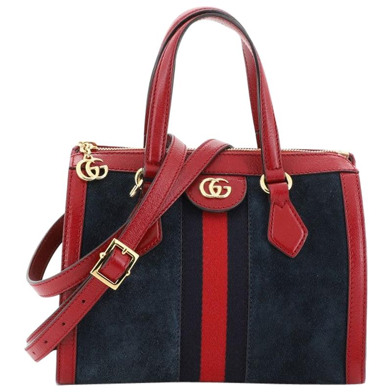Gucci Ophidia Top Handle Bag Suede Small