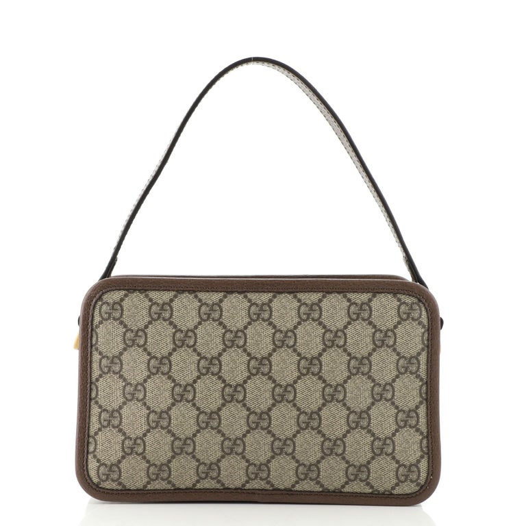 Gucci Ophidia Top Handle Camera Bag GG Coated Canvas Small at 1stDibs