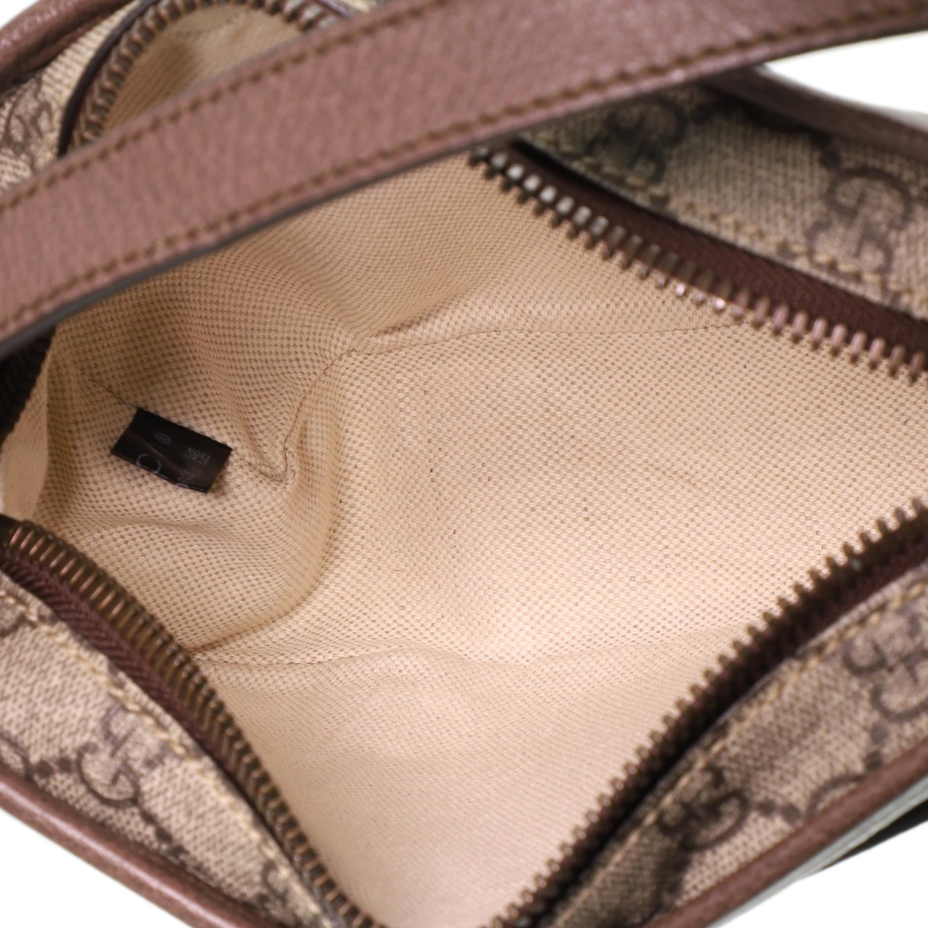 Gucci Ophidia Top Handle Kameratasche GG aus beschichtetem Segeltuch für Damen oder Herren