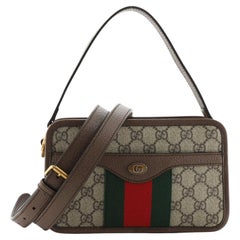 Gucci Ophidia Top Handle Camera Bag GG Coated Canvas Small