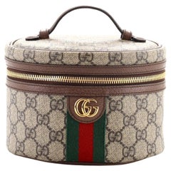 Gucci Ophidia Top Handle Cosmetic Case GG Coated Canvas Mini