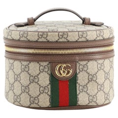 Gucci Ophidia Top Handle Cosmetic Case GG Coated Canvas Mini