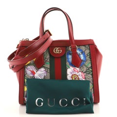 Gucci Ophidia Top Handle Tote Flora GG aus beschichtetem Segeltuch