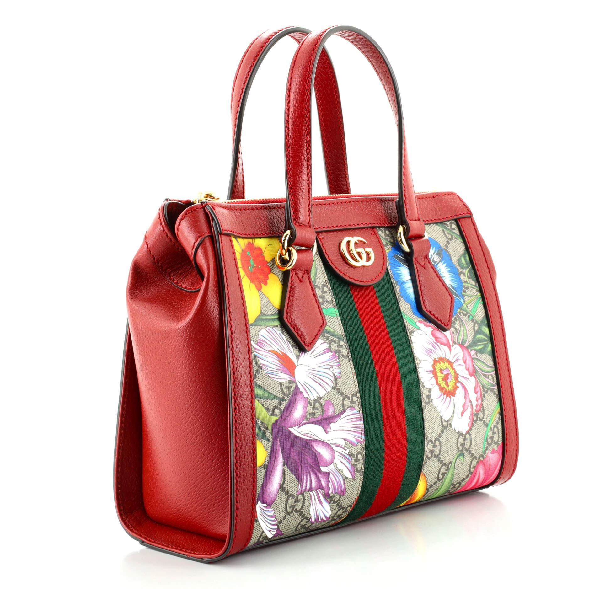 gucci ophidia floral tote
