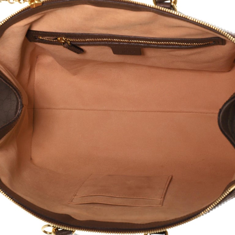 Gucci Ophidia Top Handle Tote GG Coated Canvas Medium at 1stDibs