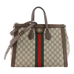 Gucci Ophidia Top Handle Tote GG Coated Canvas Medium