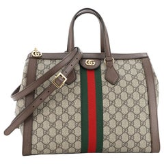 Gucci Ophidia Top Handle Tote GG Coated Canvas Medium