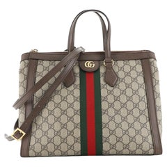 Gucci Ophidia Top Handle Tote GG Coated Canvas Medium