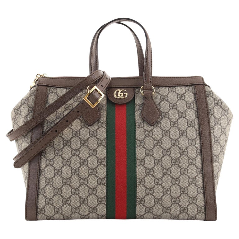Gucci Ophidia Top Handle Tote GG Coated Canvas Medium at 1stDibs