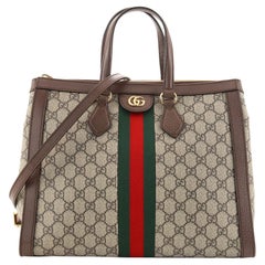 Gucci Ophidia Top Handle Tote GG Coated Canvas Medium
