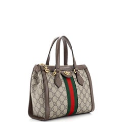 Gucci Ophidia Top Handle Tote GG Coated Canvas Small