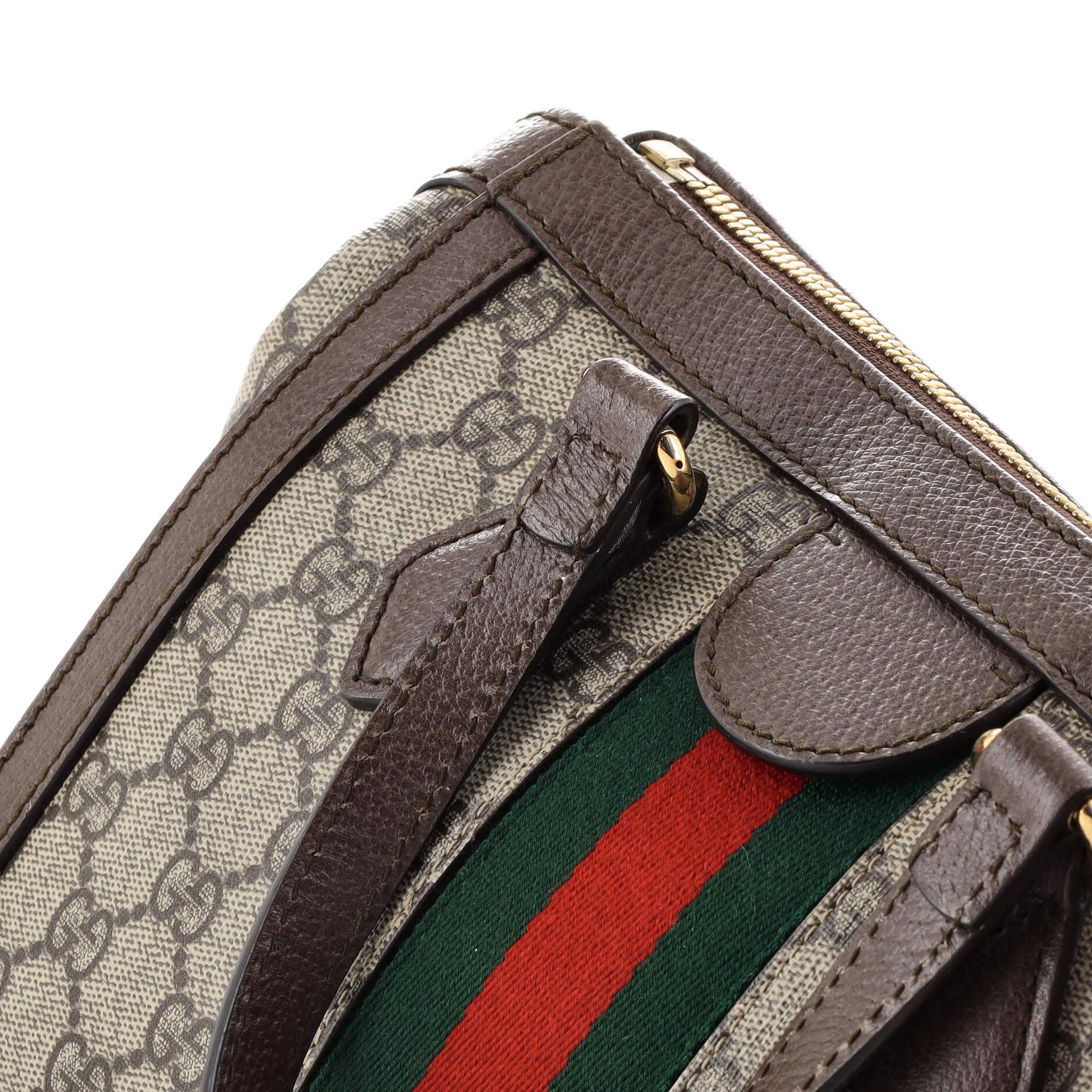 Gucci Ophidia Top Handle Tote GG Coated Canvas Small For Sale 3