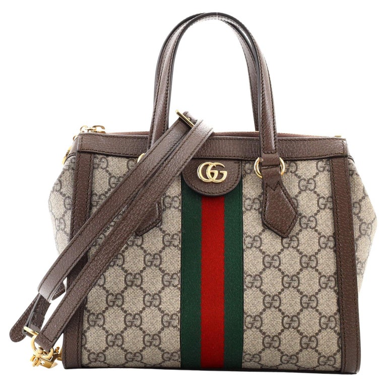 Gucci Ophidia Top Handle Tote GG Coated Canvas Small at 1stDibs