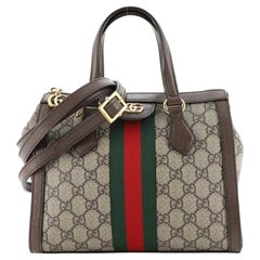Gucci Ophidia Top Handle Tote GG Coated Canvas Small