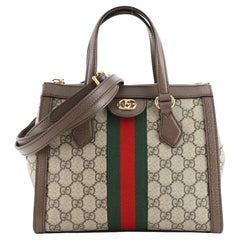 Gucci Ophidia Top Handle Tote GG Coated Canvas Small