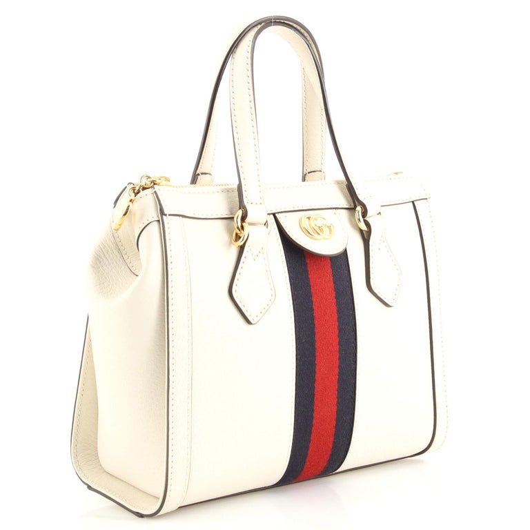 Gucci Ophidia Top Handle Tote Leather Small For Sale at 1stDibs