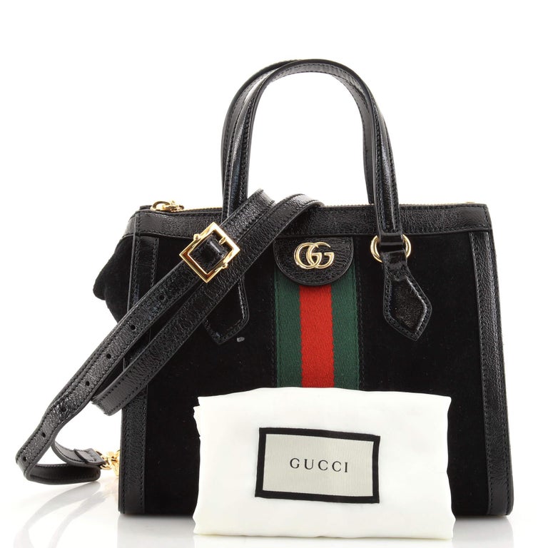 Gucci Ophidia Top Handle Tote Suede Small at 1stDibs