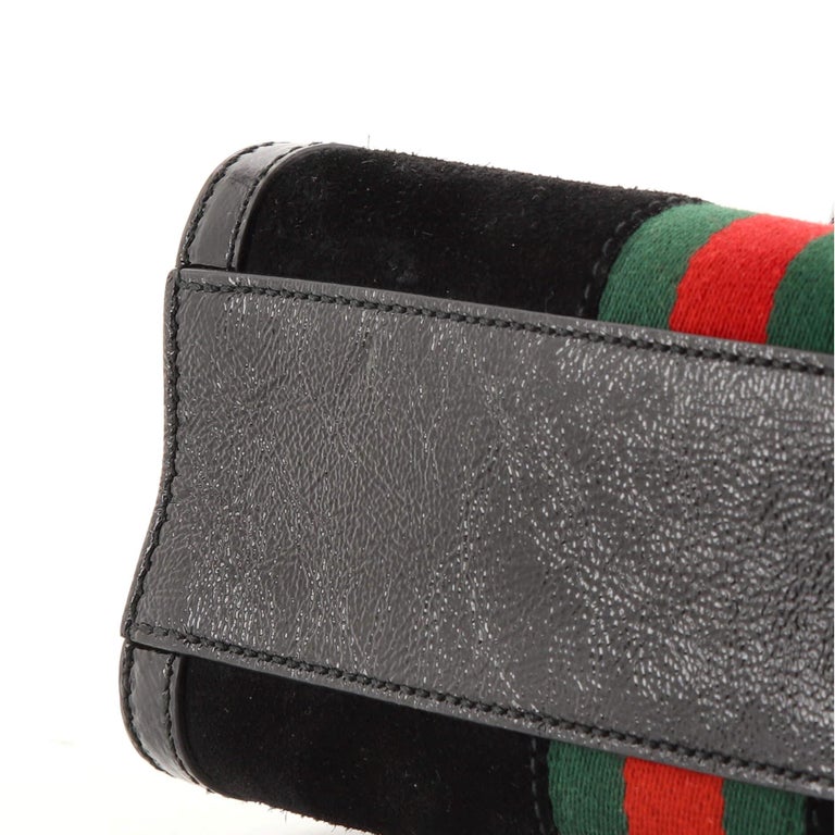 Gucci Ophidia Top Handle Tote Suede Small For Sale at 1stDibs