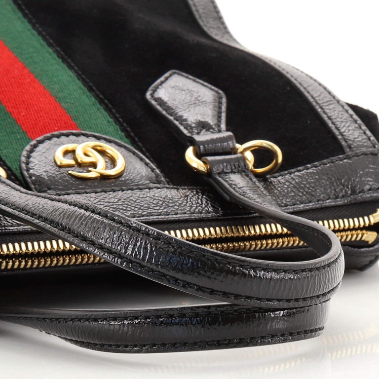 Gucci Ophidia Top Handle Tote Suede Small For Sale at 1stDibs