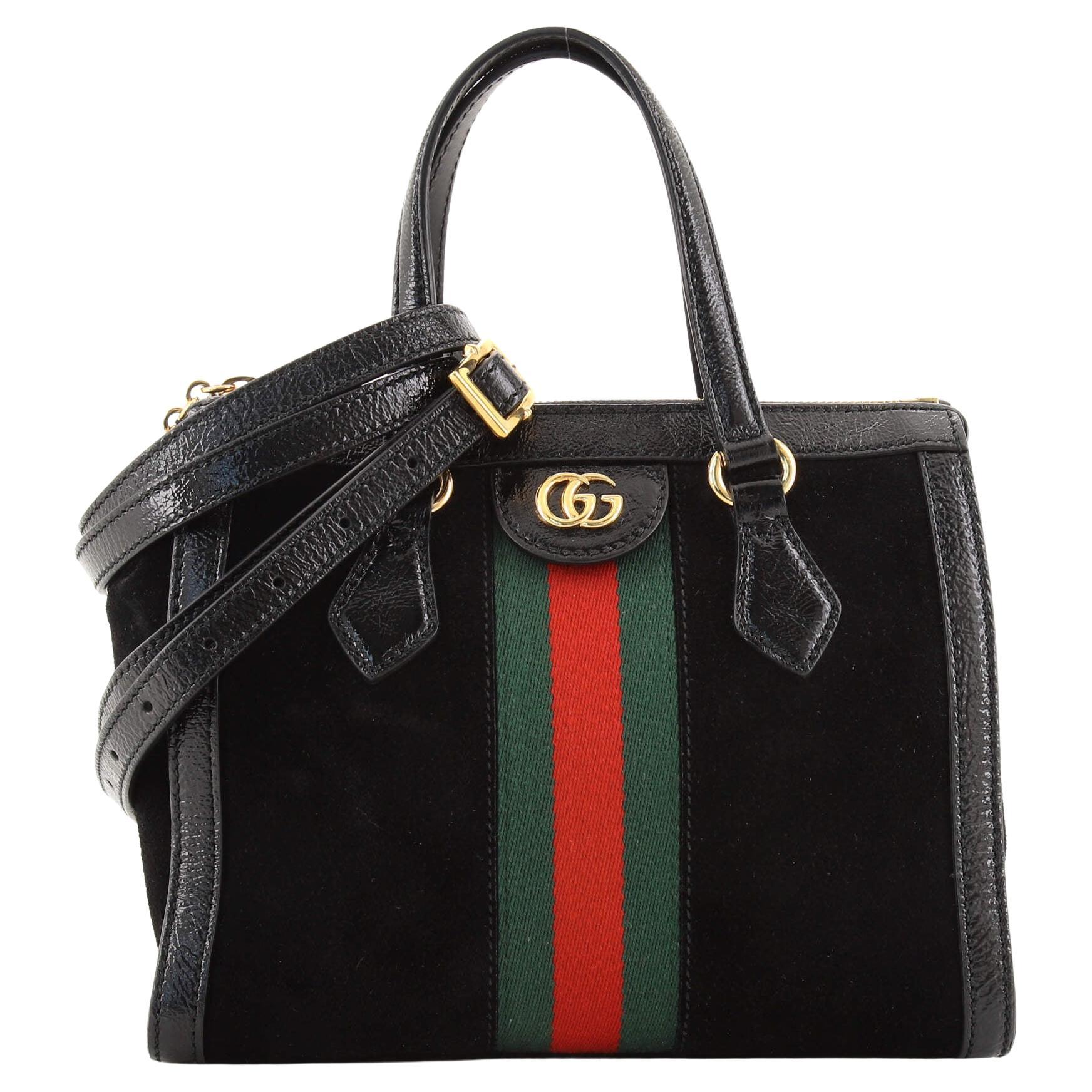Gucci Ophidia Top Handle Tote Suede Small